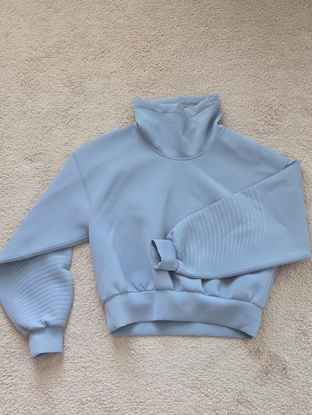 lululemon athletica Light Blue Turtleneck Sweatshirt